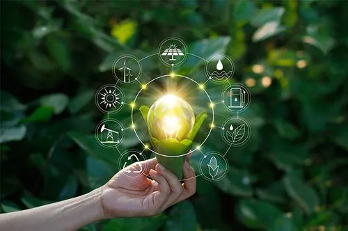 Sustainability graphics.